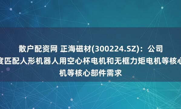 散户配资网 正海磁材(300224.SZ)：公司技术可高度匹配人形机器人用空心杯电机和无框力矩电机等核心部件需求