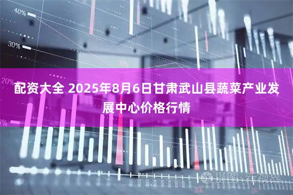 配资大全 2025年8月6日甘肃武山县蔬菜产业发展中心价格行情